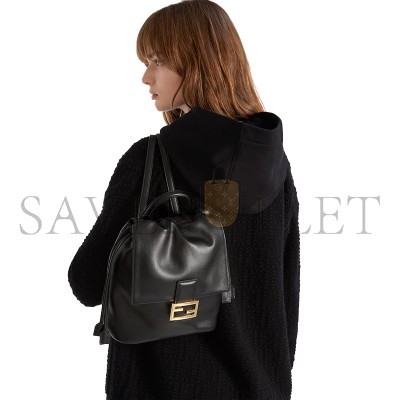 FENDI BLACK LEATHER BACKPACK 8BZ057AYJ1F0KUR (26*23*12cm) FENDI BLACK LEATHER BACKPACK 8BZ057AYJ1F0KUR (26*23*12cm)